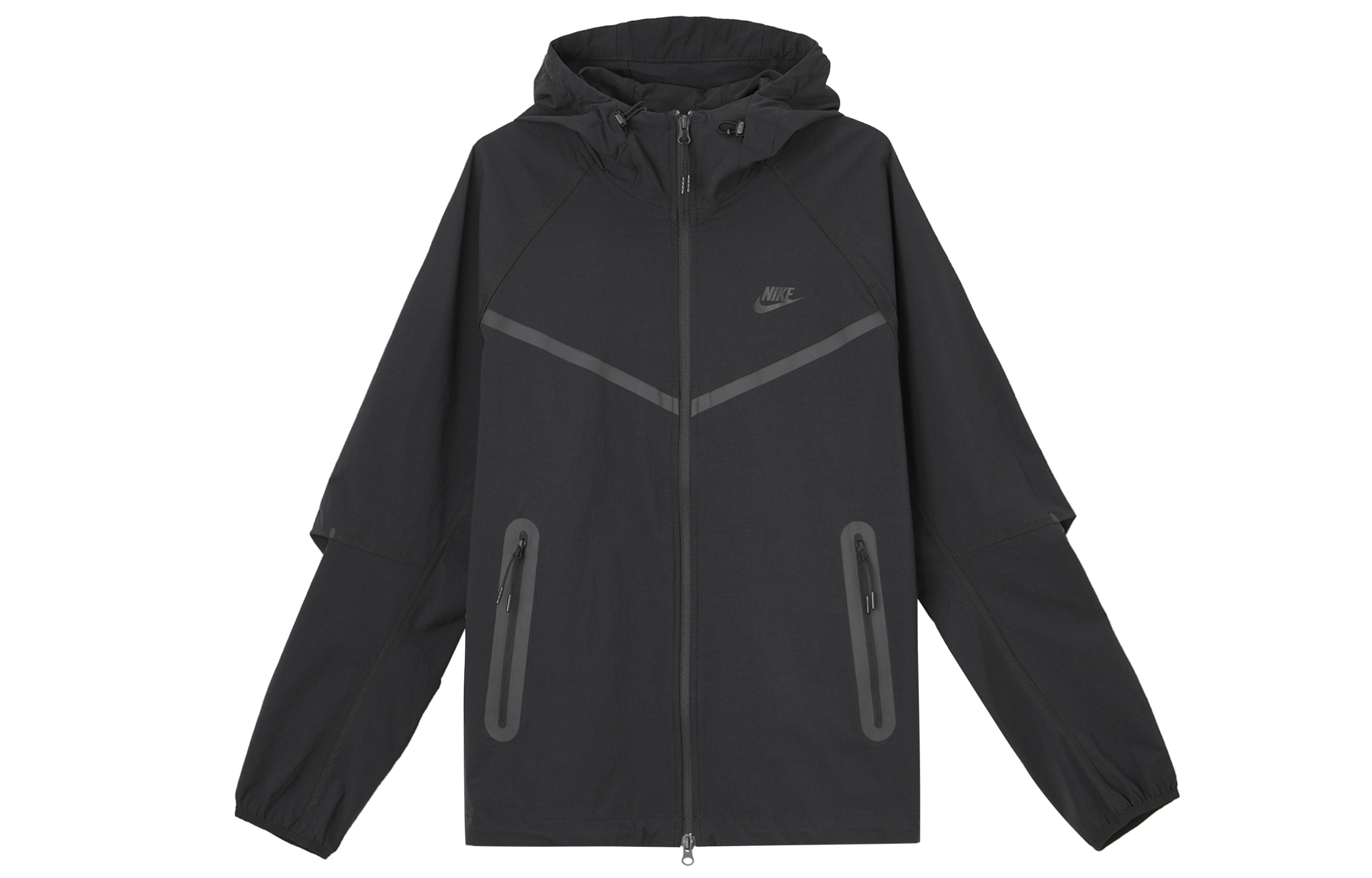 Nike WINDRUNNER Tech 连帽休闲运动夹克 男款 黑色