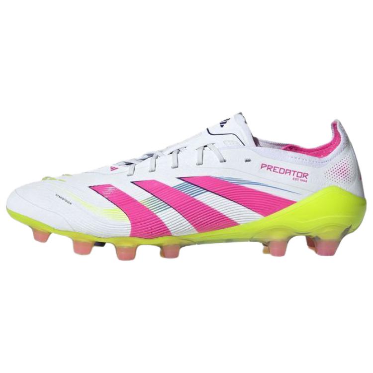 adidas PREDATOR ELITE 舒适耐用 HG（胶质短钉）AG（胶质短钉） 防滑耐磨 足球鞋 男女同款 白粉