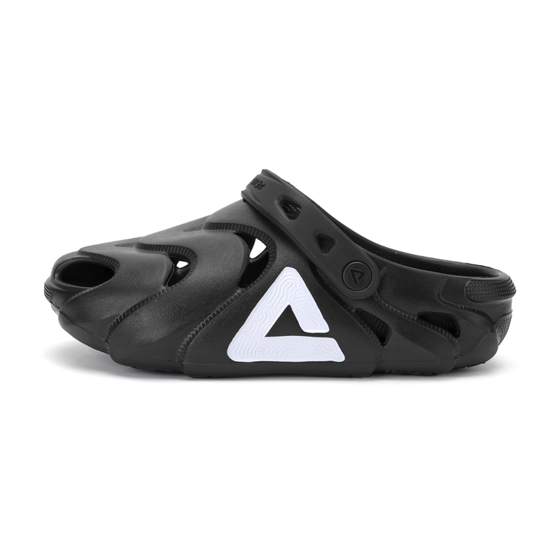 匹克 态极鲲鹏 潮流百搭 时尚休闲 舒适 洞洞鞋 男款 黑白