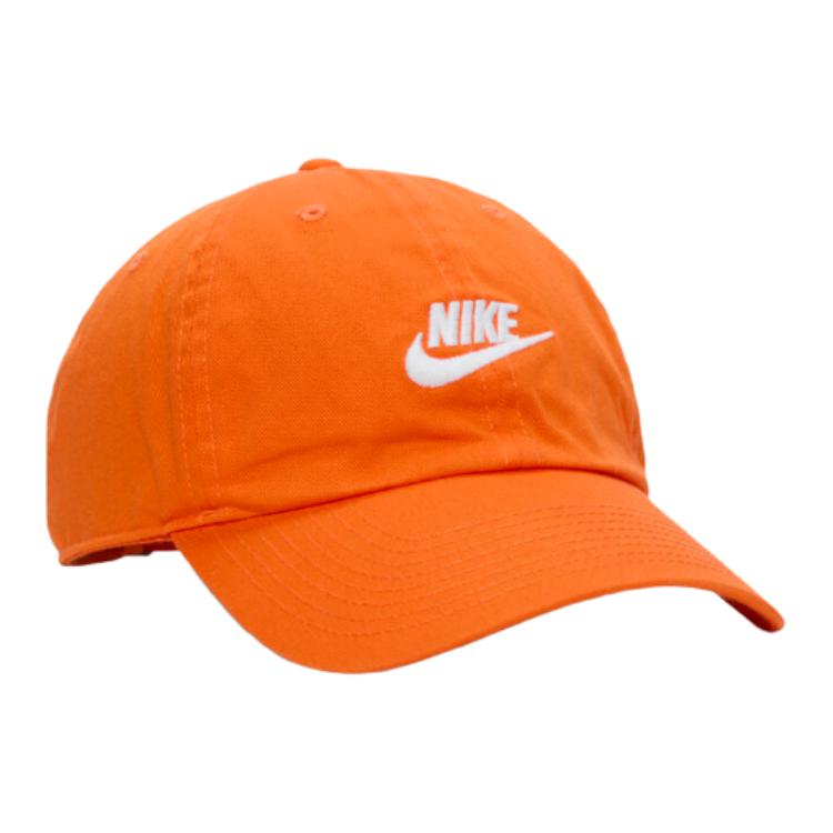 Nike 品牌标识 棉 棒球帽 男女同款情侣款 橙色