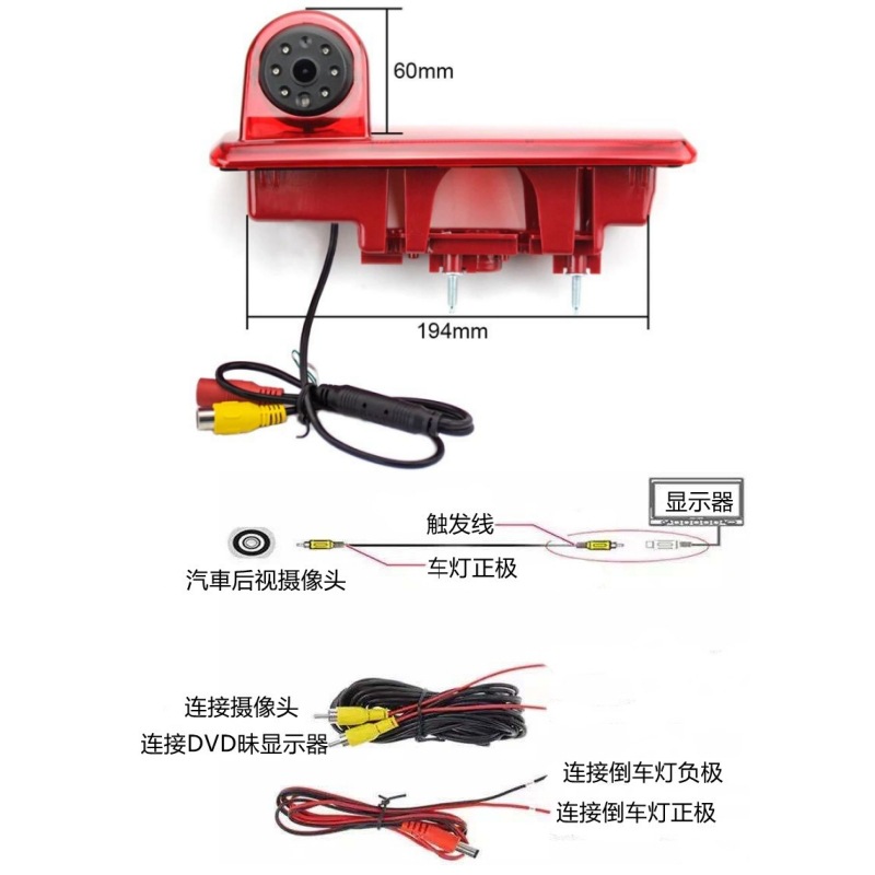 7inch Специальное зеркало заднего вида с реверсивным изображением
