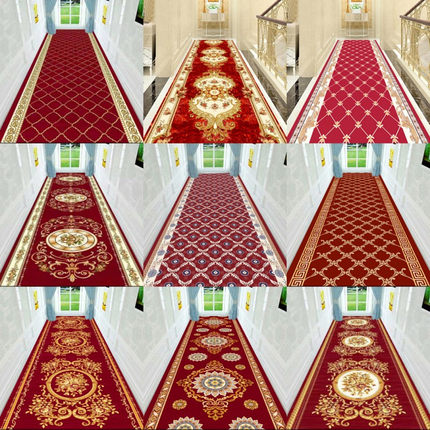 可裁剪门厅玄关垫欧式过道楼梯防滑垫满铺宾馆走廊客厅地毯可订制
