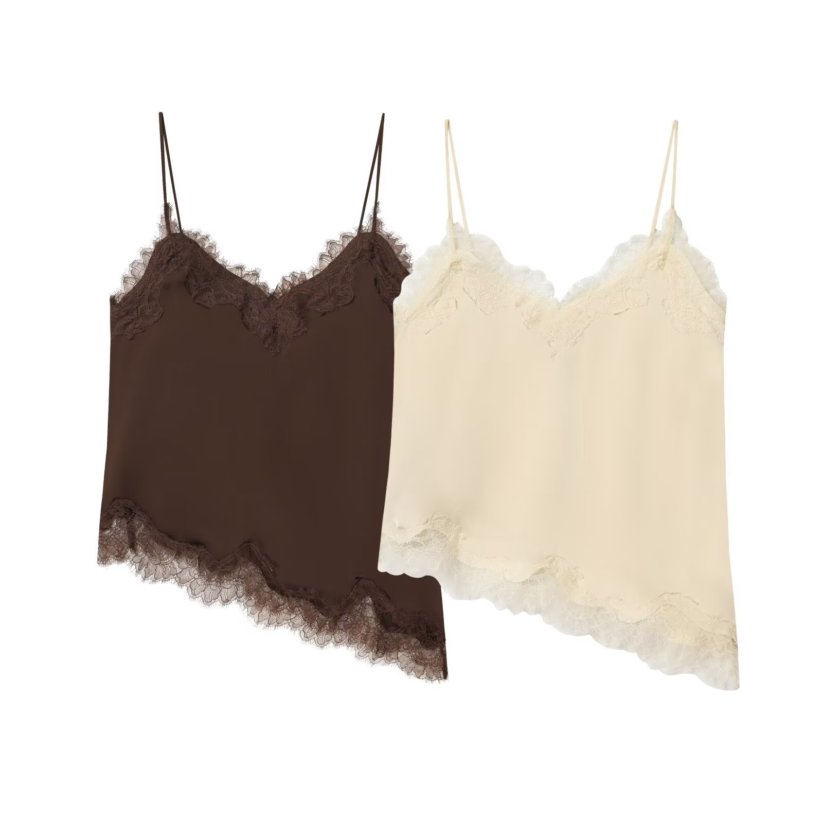 跨境欧美女装速卖通INS爆款休闲时尚性感蕾丝装饰内衣式上衣