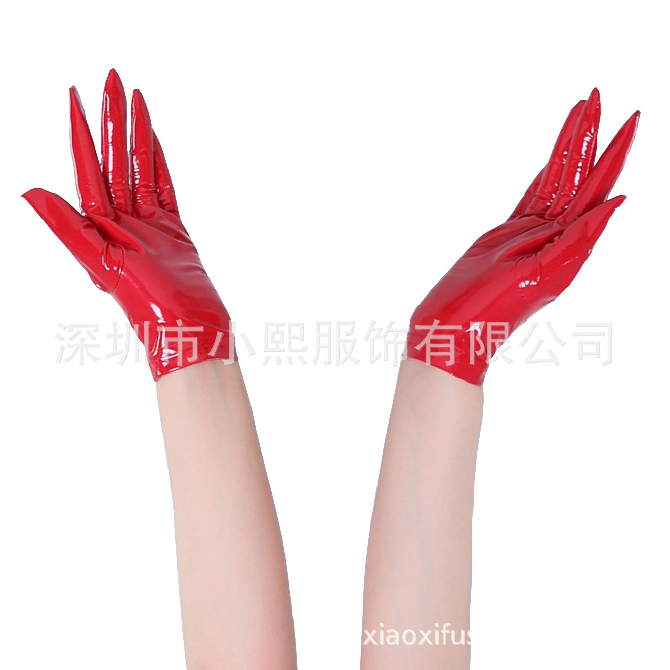 高弹亮皮手套 欧美 朋克 街舞PU手套 情趣内衣厂家批发 68323