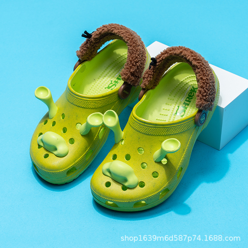 cross洞洞鞋男女莱克怪兽防滑轻便耐磨动漫卡通沙滩凉拖鞋批发