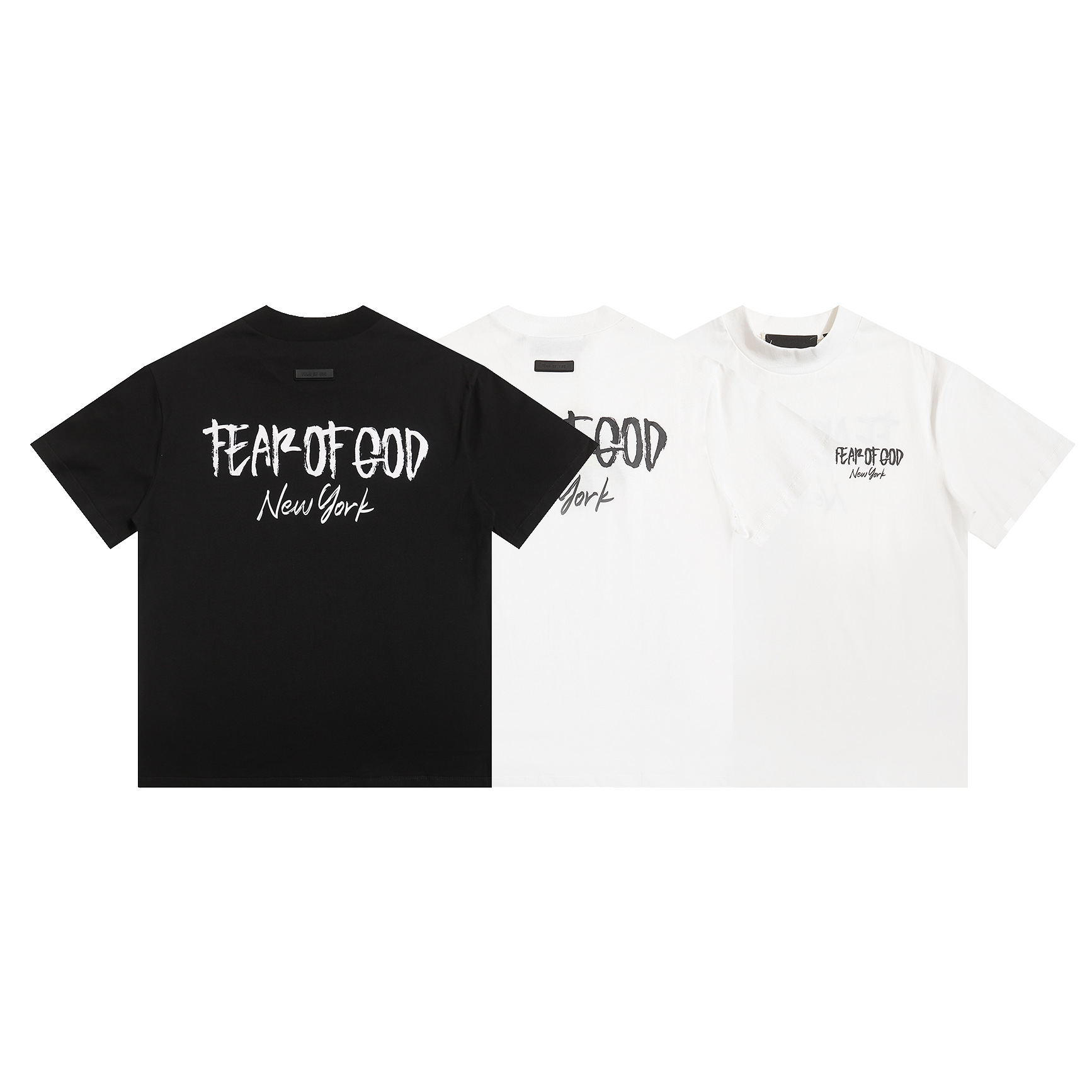 2024春夏新款 FOG 限定字母图案圆领套头短袖男女同款一件批发代