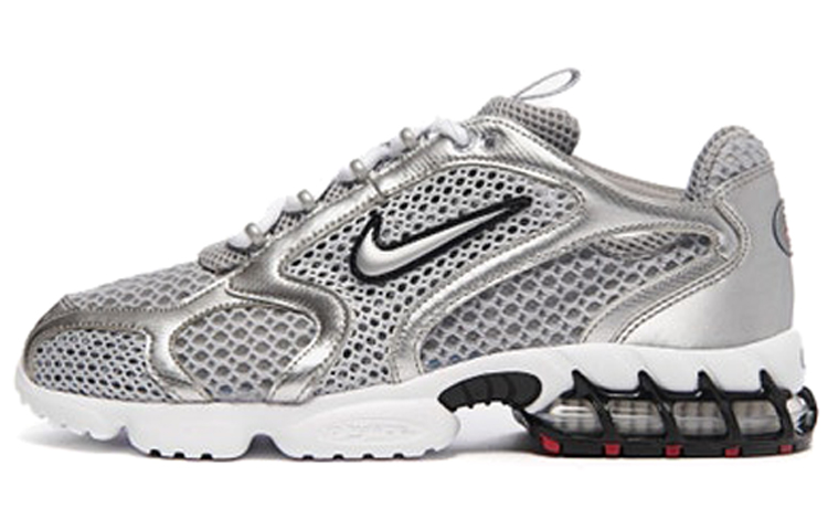 Nike Air Zoom Spiridon Cage 2 运动液态银 低帮 生活休闲鞋 男款 银色