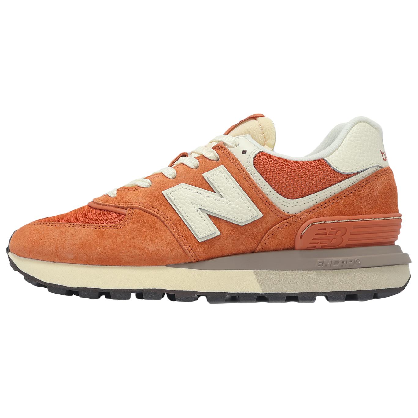 New Balance NB 574 舒适百搭 低帮跑步鞋 男款 橙米色