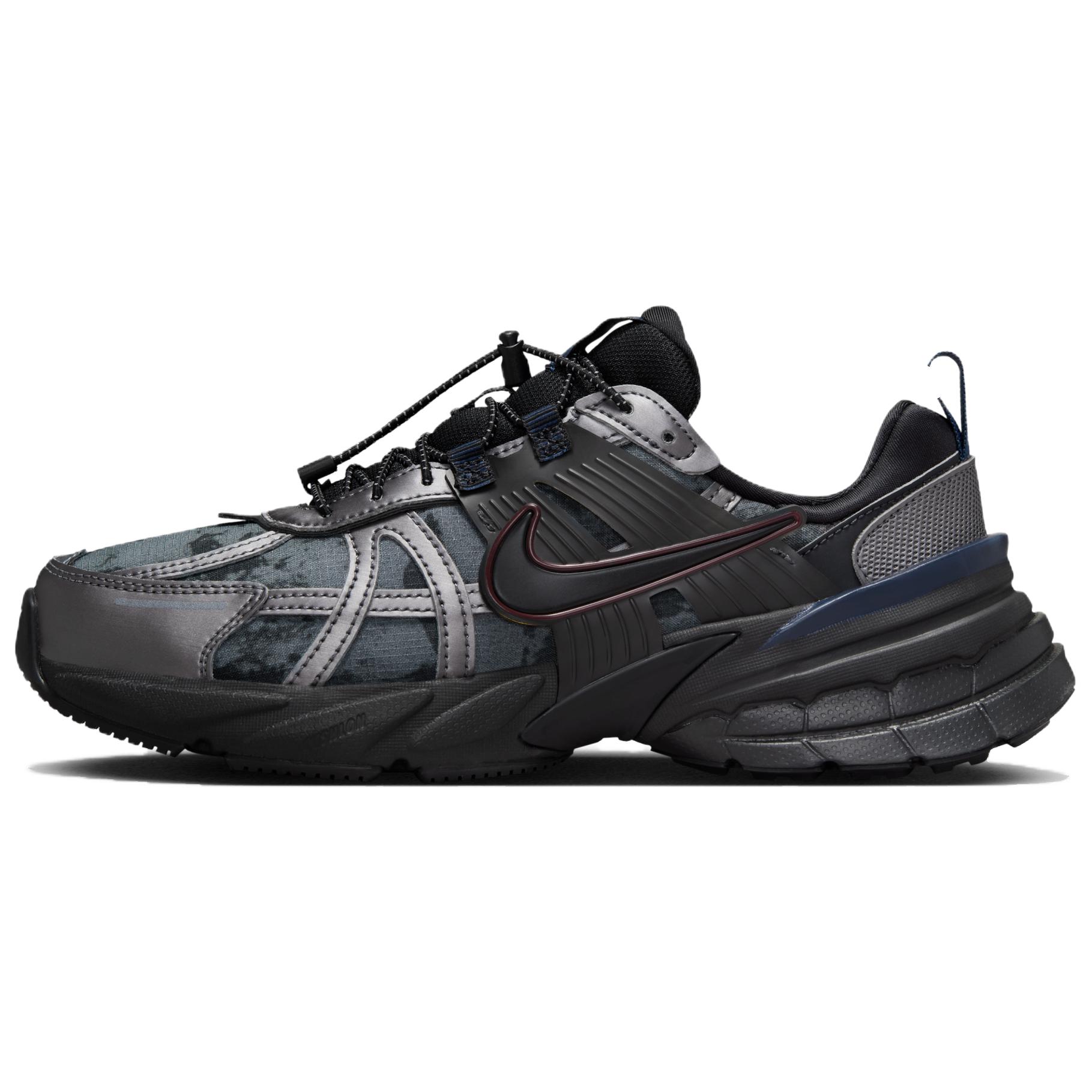 Nike V2K Run 柔软舒适防滑耐磨 低帮 休闲跑步鞋 女款 黑色